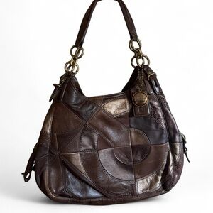 Vintage Y2k Coach Mia Inlaid C Maggie Hobo Bag